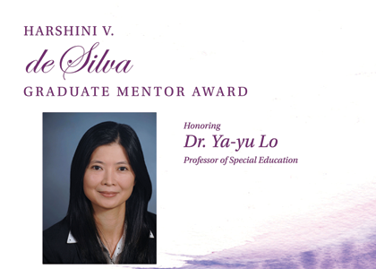 Dr. Ya-yu Low receives mentor award